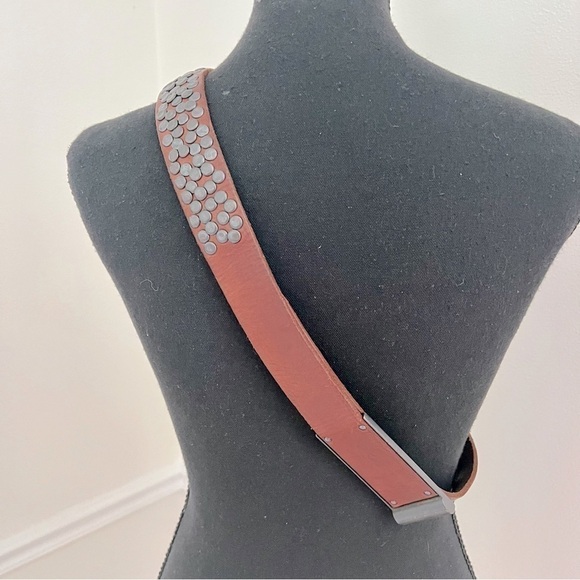 Joe’s Jeans Brown Leather with Studs Belt - Picture 4 of 10